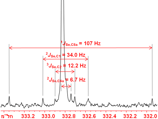 ספקטרום סלניום עם לוויני 13C
