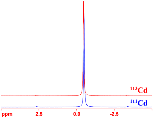 Comparison of 111Cd and 113Cd spectra